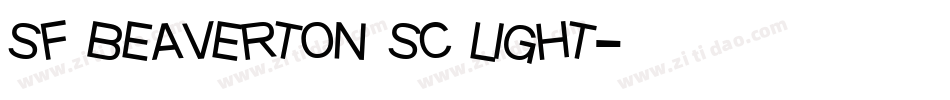 sf beaverton sc light字体转换